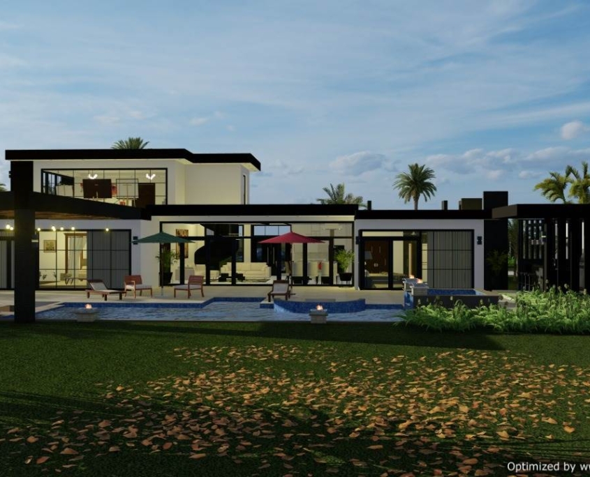 Back View - Luxury Home Designs