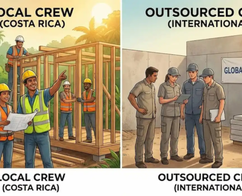 Why Hire a Local Construction Crew in Costa Rica Instead of Outsourcing